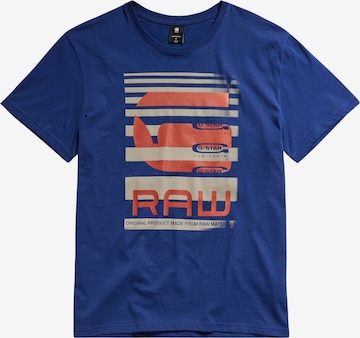 T-Shirt G-Star RAW en bleu : devant