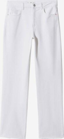 MANGO Wide Leg Jeans 'Danila' i hvid: forside