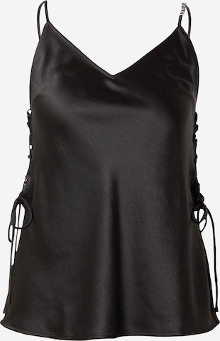 HUGO Red - Blusa em preto: frente