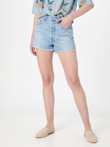 LEVI'S ® Szabványos Farmer 'Ribcage Short' - kék: elől