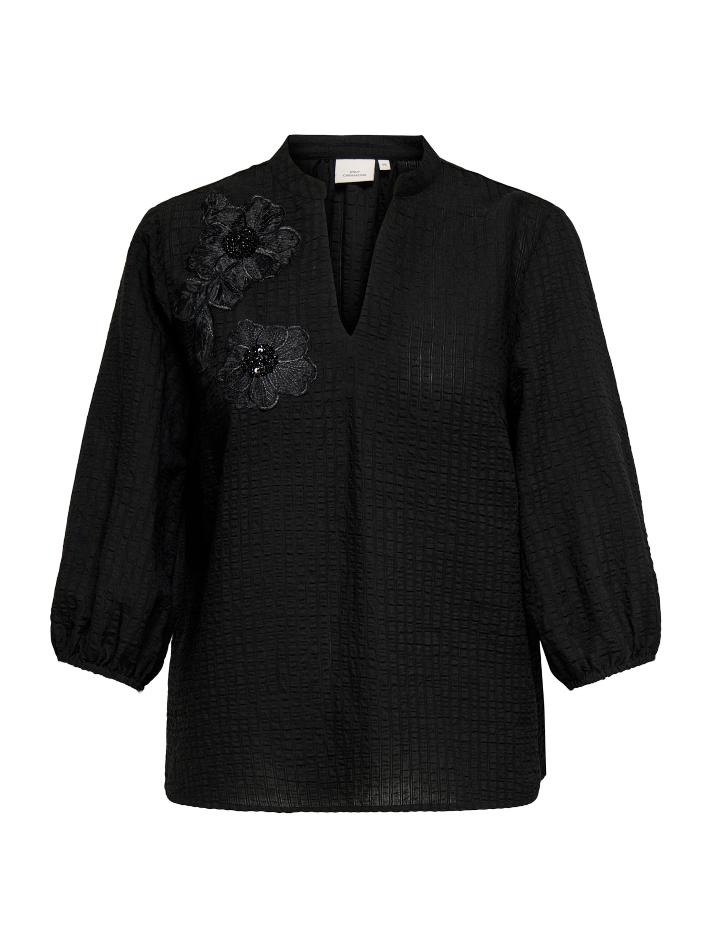 ONLY Carmakoma Bluse 'CARLYNE' i sort: forside