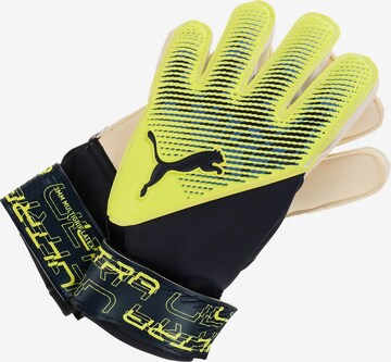 PUMA Athletic Gloves in Blue: front