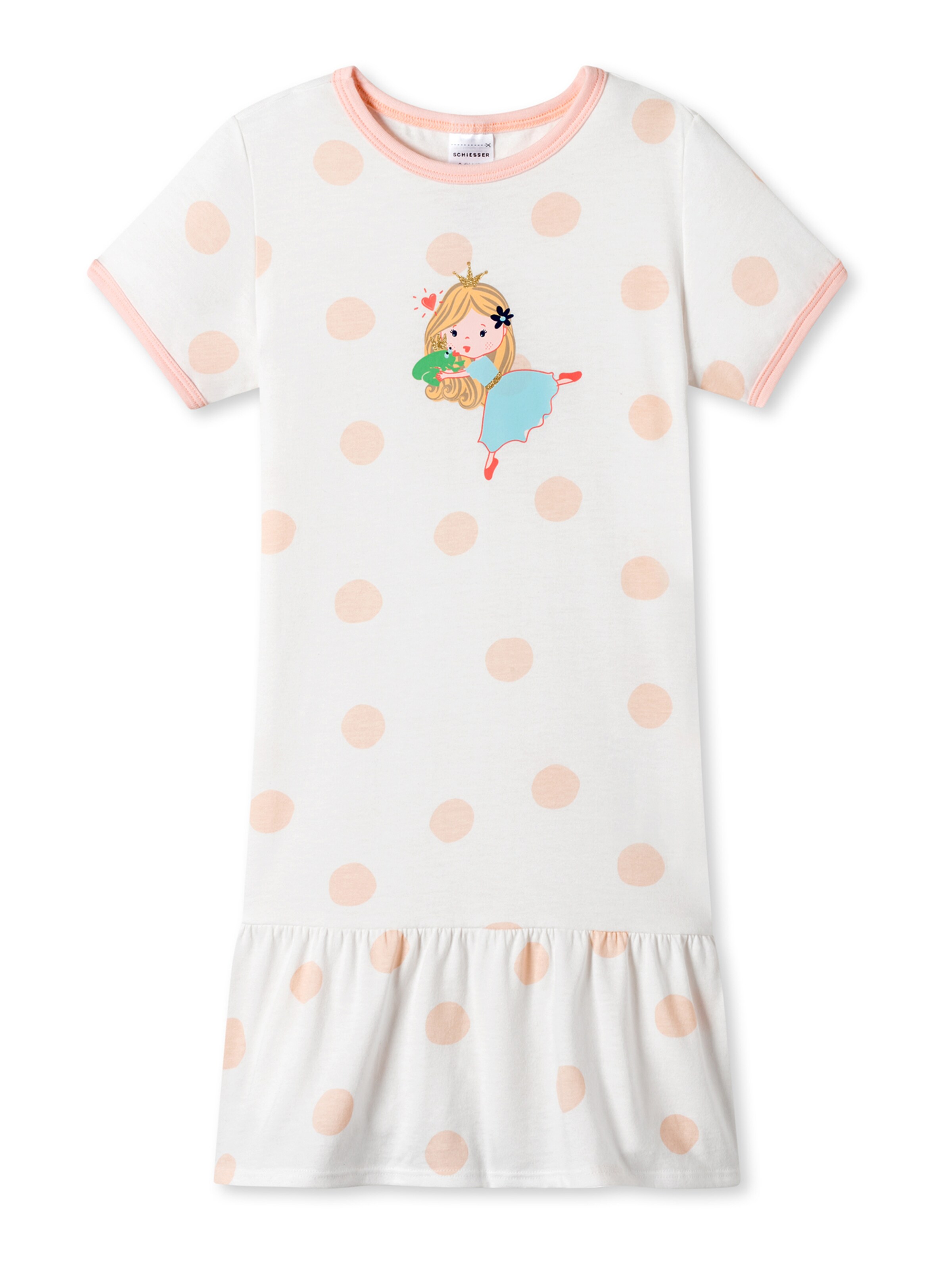 SCHIESSER Sleepshirt ' Casual World ' in Weiß: Vorderseite