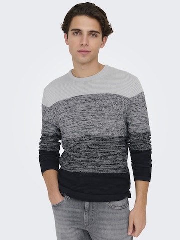 Pull-over Only & Sons en gris