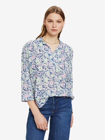 ESPRIT Blouse in Blauw: voorkant