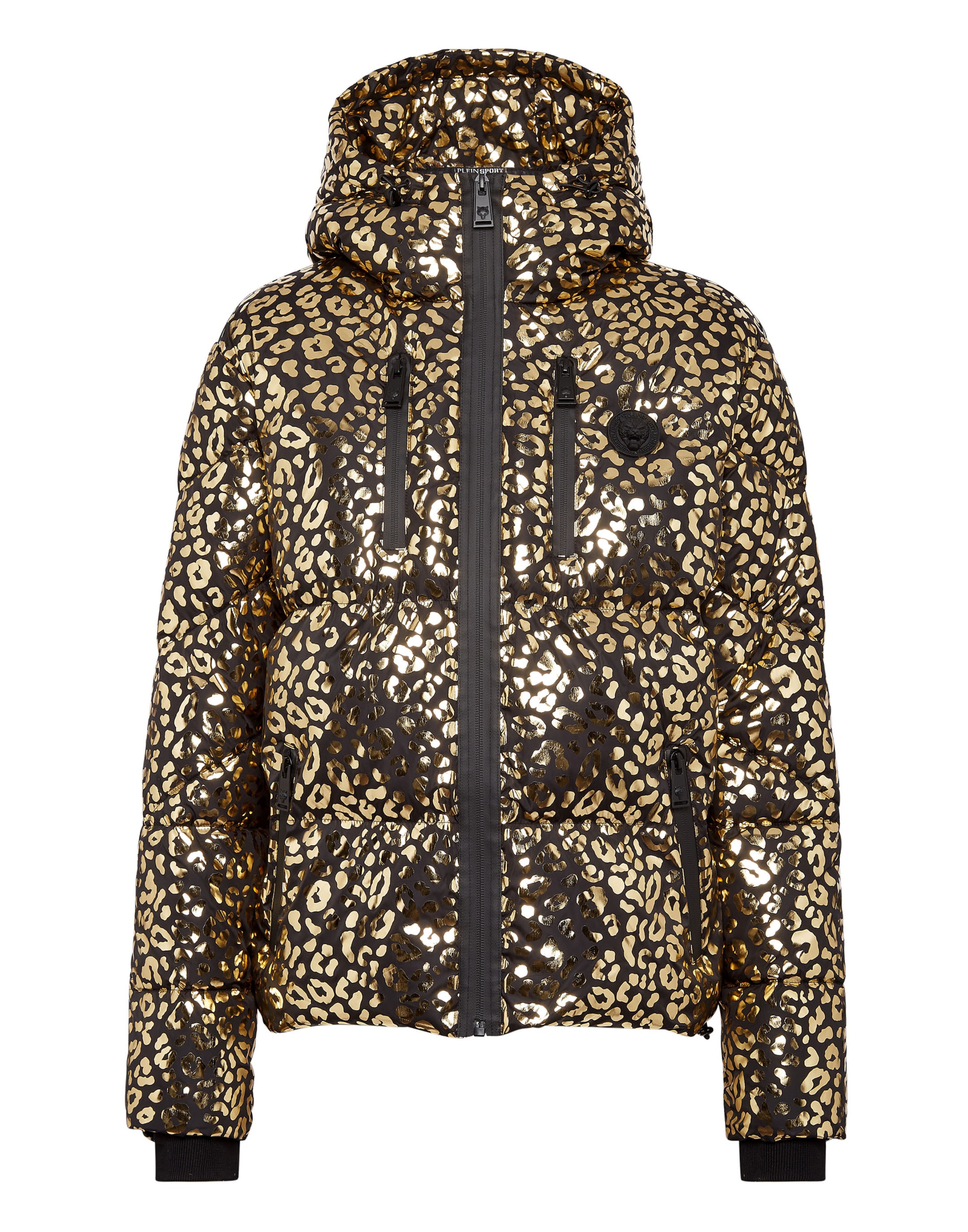 Plein Sport Chaqueta de entretiempo 'Leopard' en oro / negro, Vista del producto