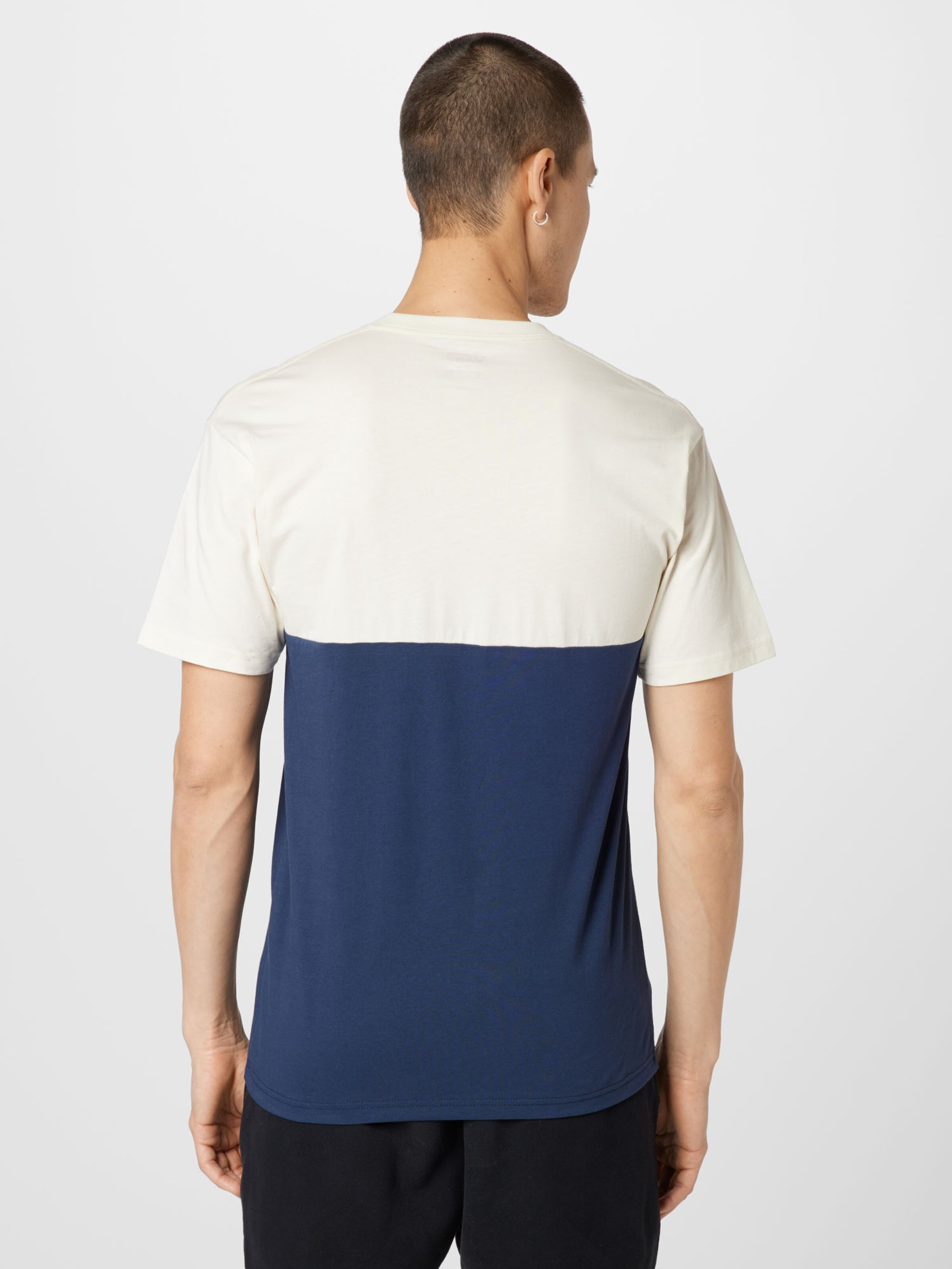 Nouveautés T-Shirt VANS en Bleu Foncé, Blanc 