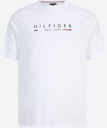 Tommy Hilfiger Big & Tall Shirt 'NEW YORK' in White: front