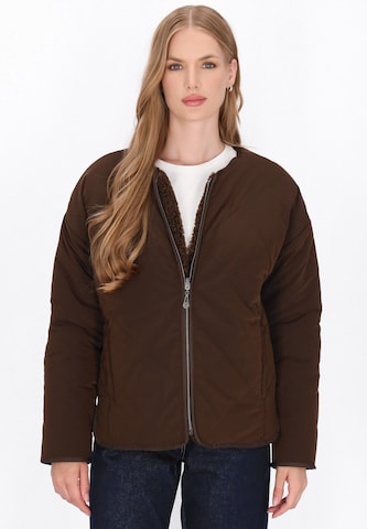 DreiMaster Maritim Between-season jacket in Brown: front