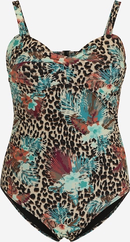 ONLY Carmakoma - Traje de baño 'ELLY' en Mezcla de colores: frente