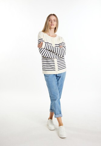 Cardigan DreiMaster Maritim en blanc