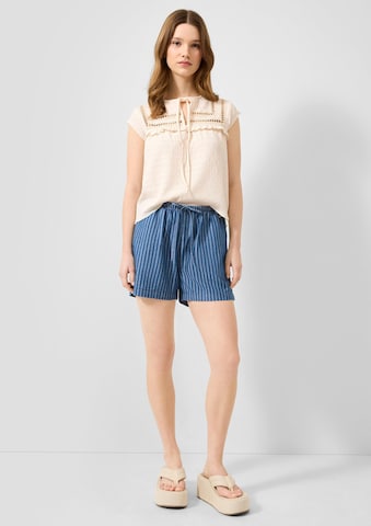 QS Wide leg Jeans in Blauw