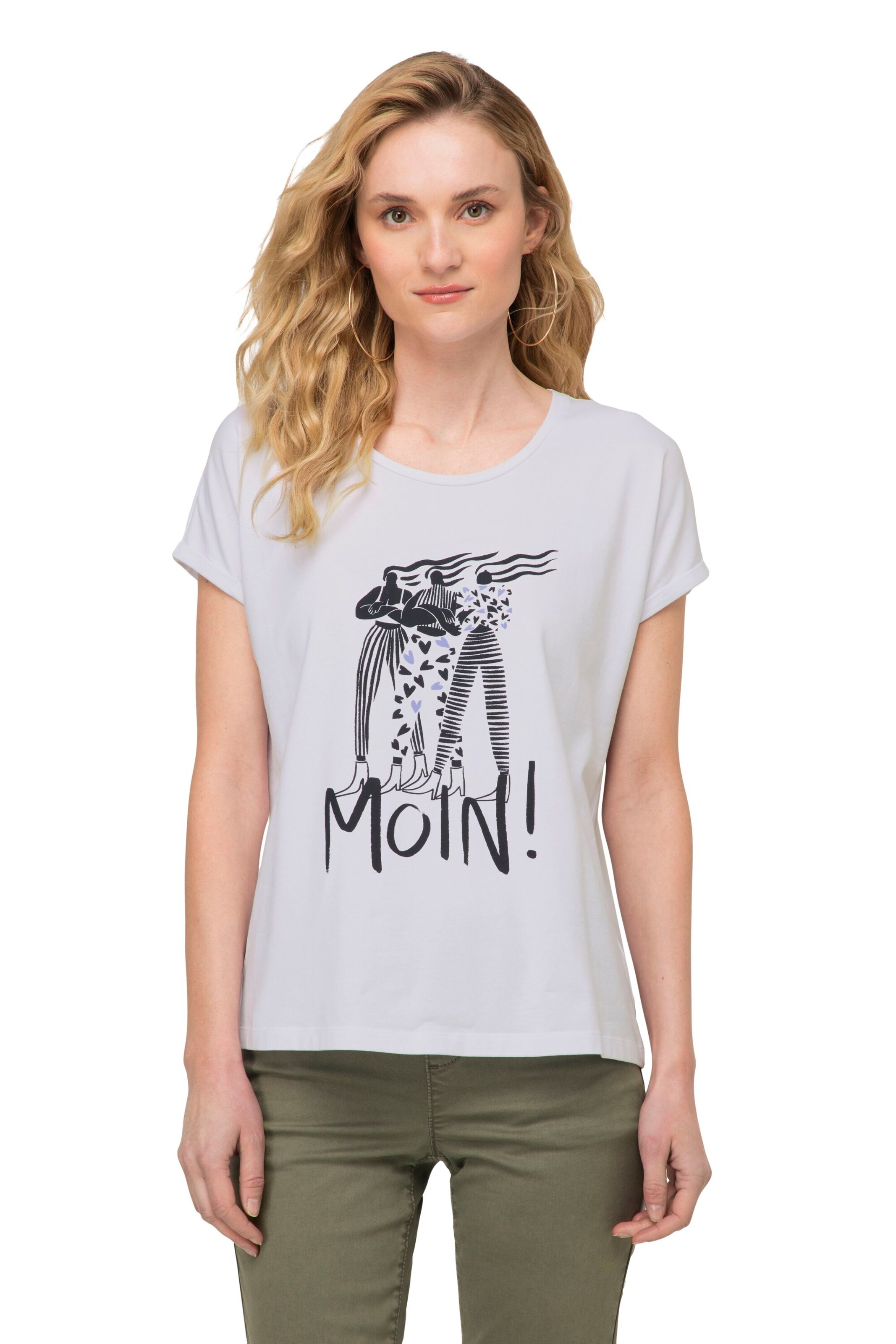 T-shirt LAURASØN en blanc : devant