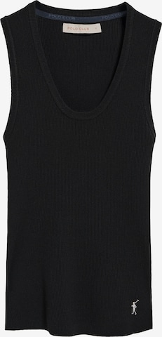 Polo Club Top in Schwarz: Vorderseite