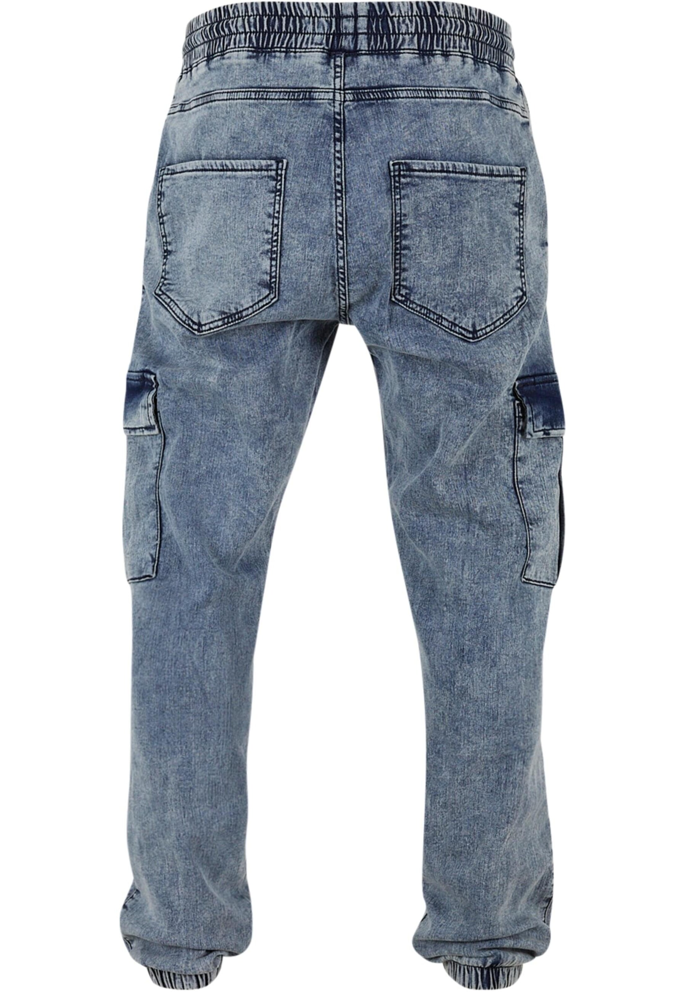 2Y Premium Tapered Cargojeans in Blauw