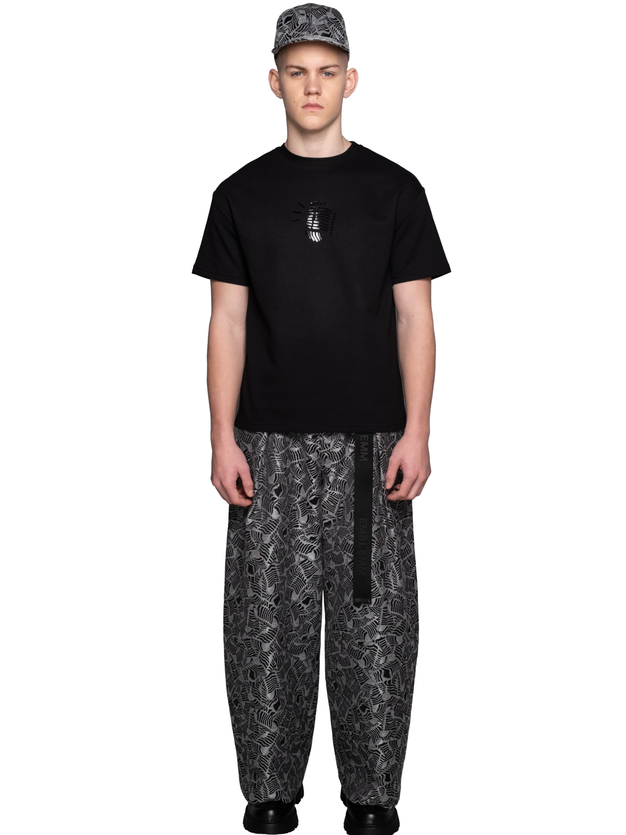 EMBLEMM Shirt 'The Mic Tape' in Black