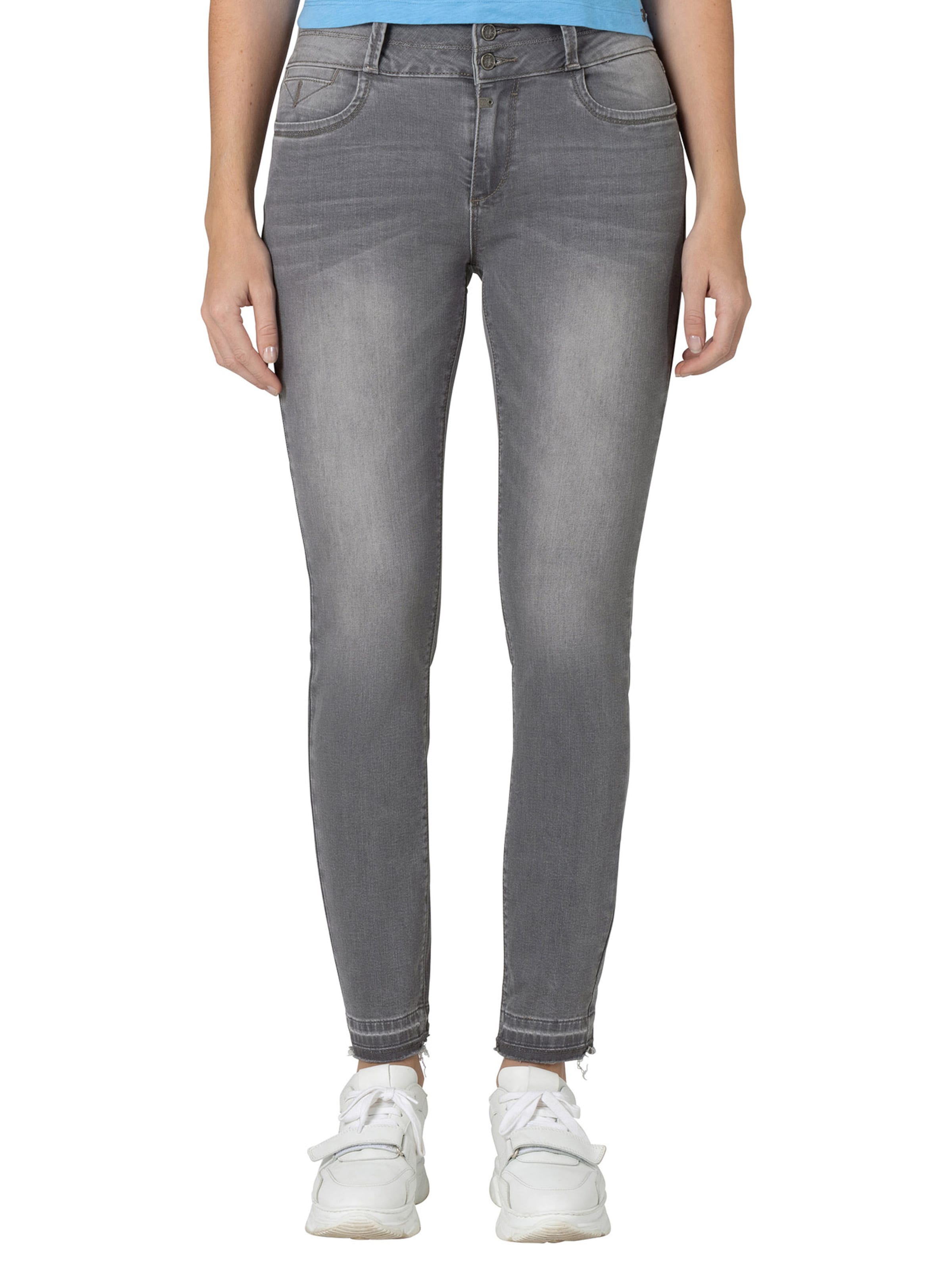Skinny Jean 'Enya' TIMEZONE en gris : devant