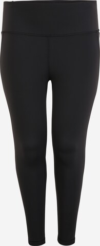 Reebok Skinny Fit Спортен панталон 'Lux' в черно: отпред
