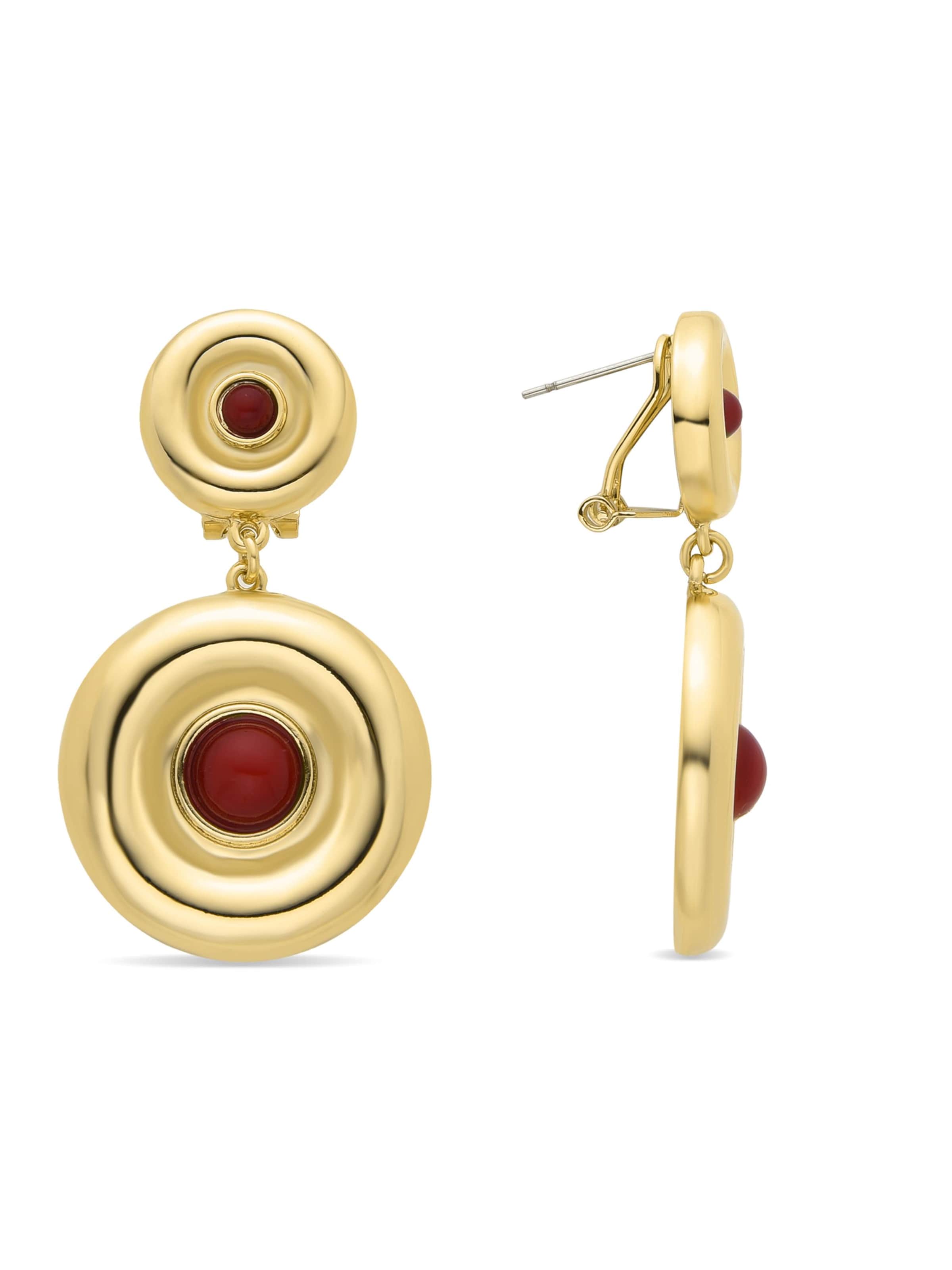 Luxenter Oorbellen 'Orche' in Goud: voorkant