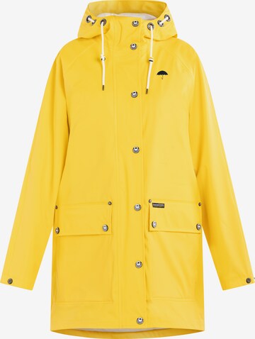 Manteau fonctionnel Schmuddelwedda en jaune : devant