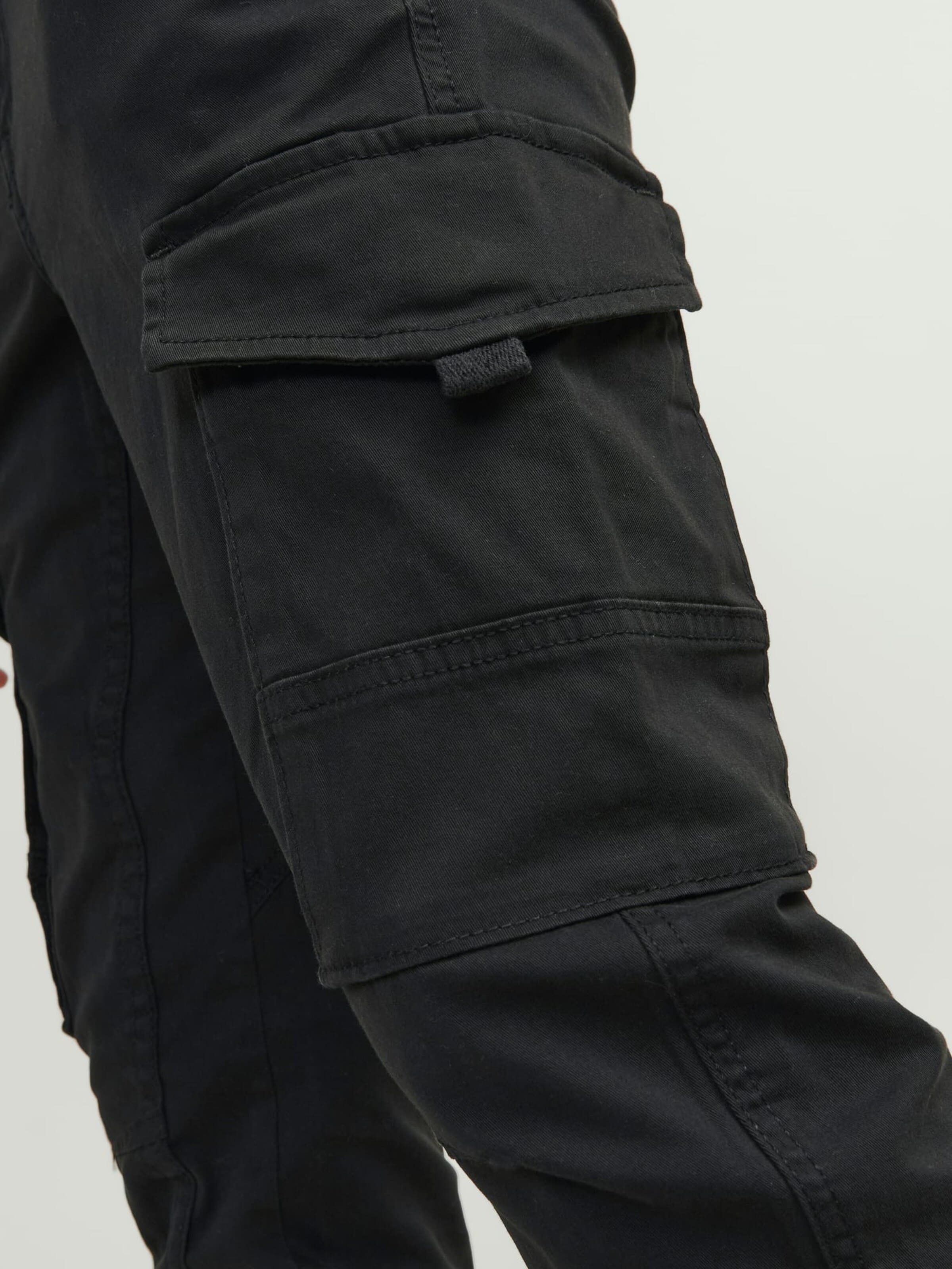 JACK & JONES Baggy Broek 'paul' in Zwart
