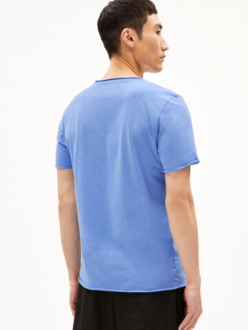 T-Shirt ' JAAMES BRUSHED ' ARMEDANGELS en bleu