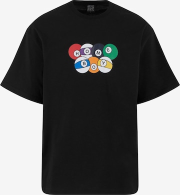 melns HOMEBOY T-Krekls 'Sneaky Snooker': no priekšpuses