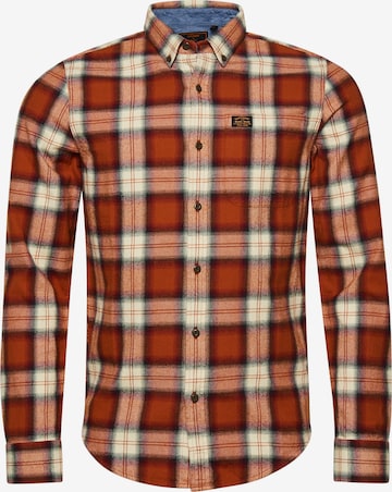 Superdry Regular fit Overhemd 'Vintage Lumberjack' in Oranje: voorkant