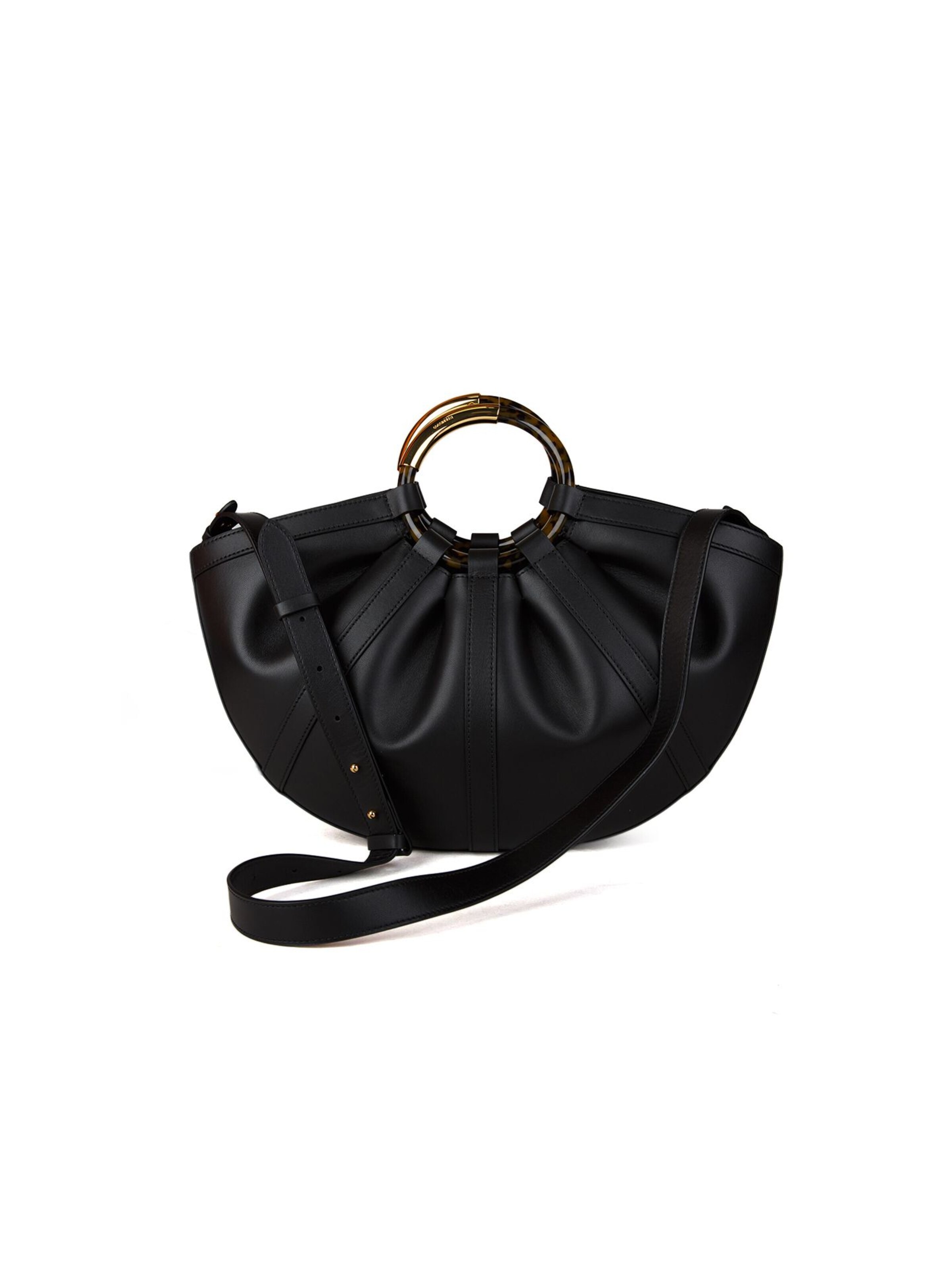 Sacs à main 'Coccinelle Shell Handbag Smooth Leather' Coccinelle en noir