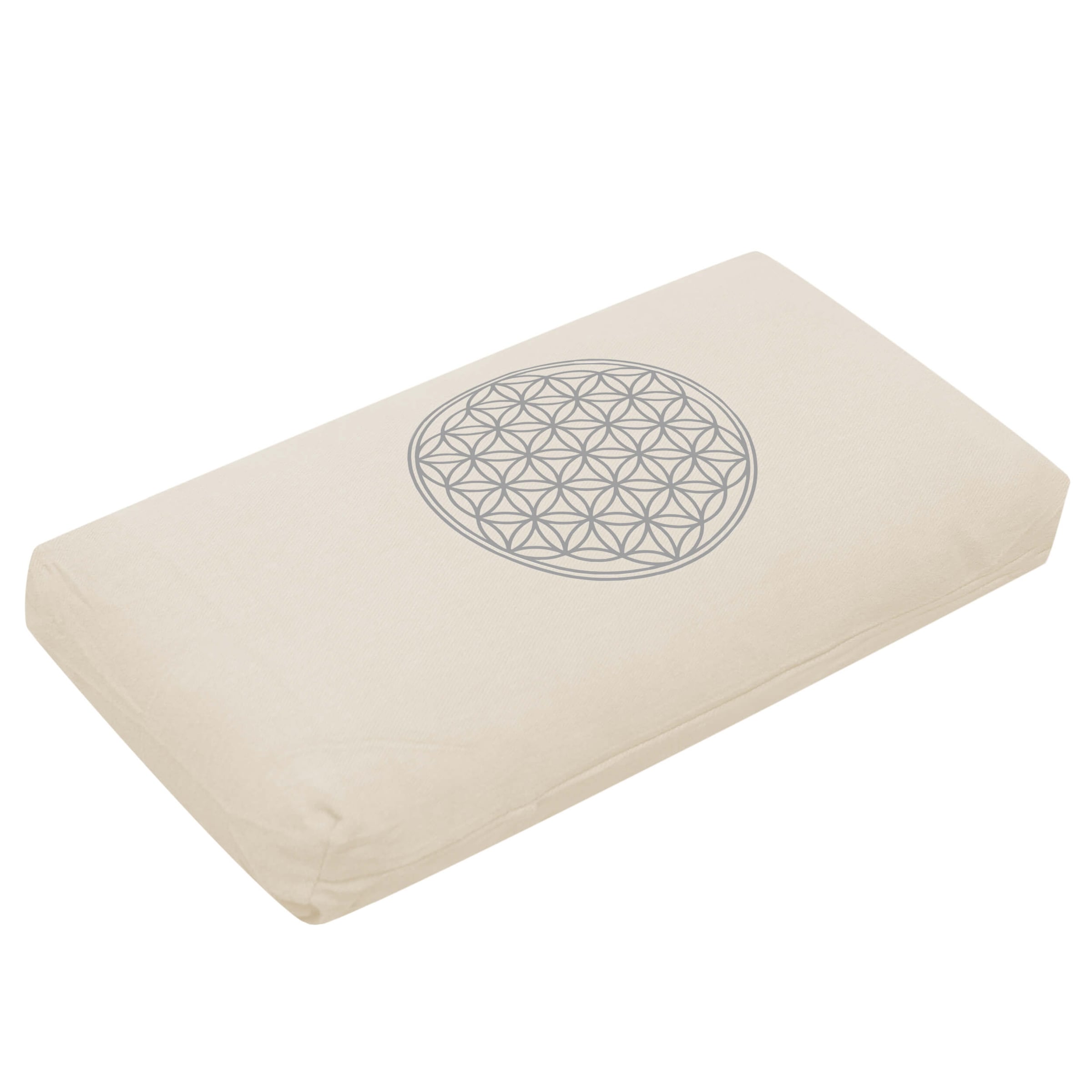 YOGISTAR.COM Pillow in White: front