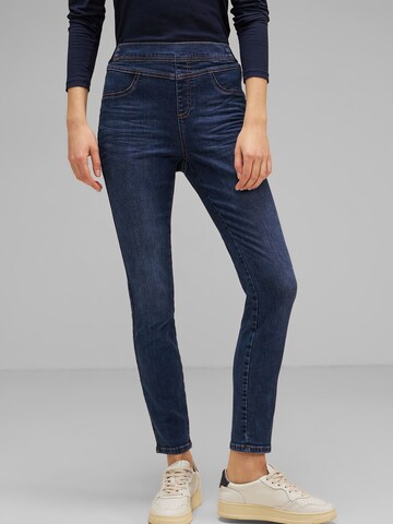 Regular Jeggings STREET ONE en bleu : devant