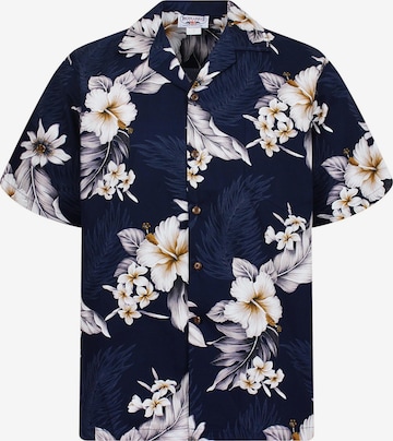Pacific Legend Hemd 'Enzian' in Blau: Vorderseite