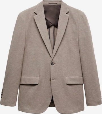 MANGO MAN Slim fit Suit Jacket in Beige: front