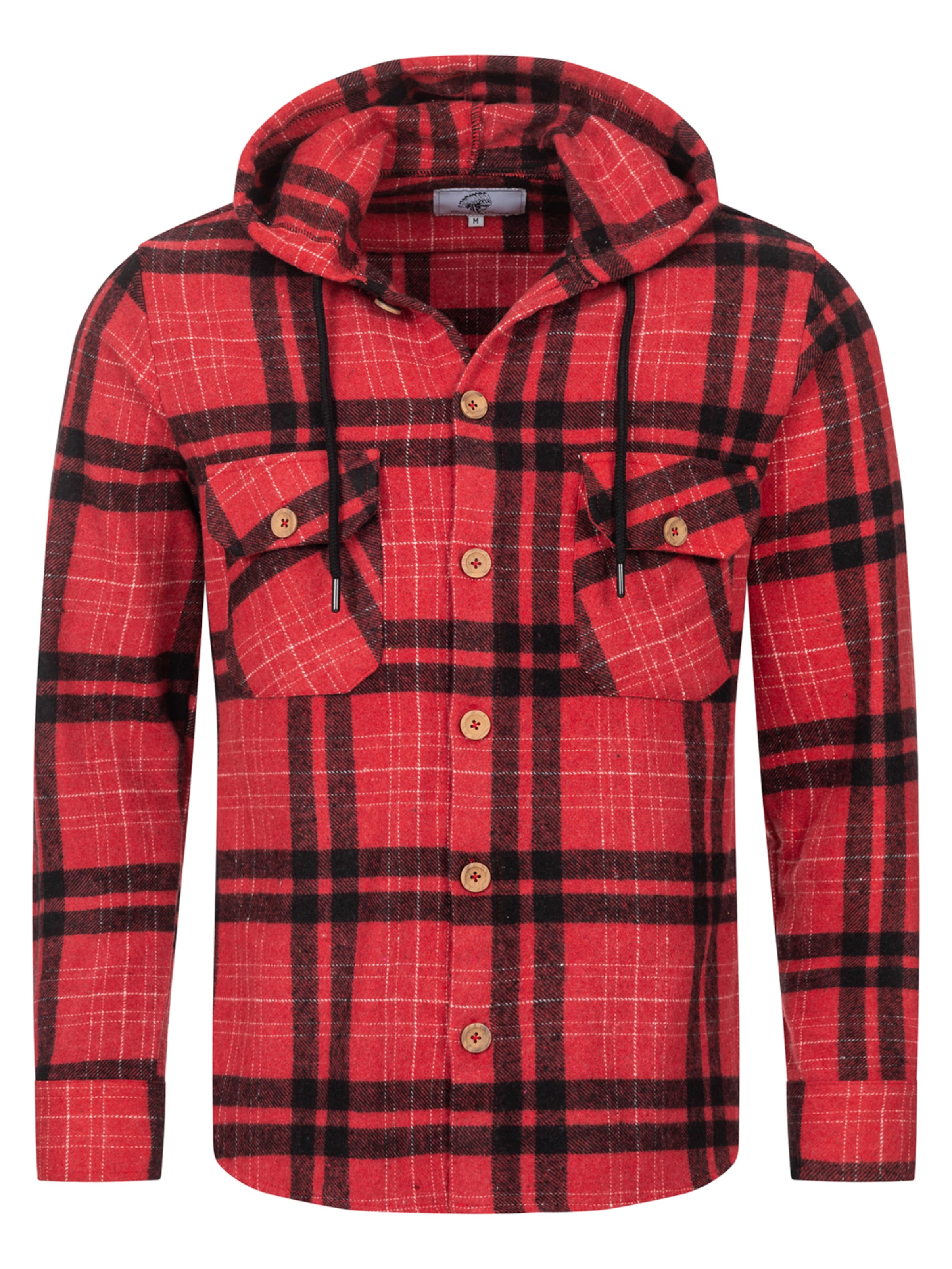 Rock Creek Hemd in Rot: Vorderseite