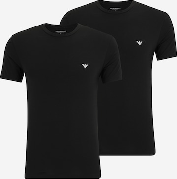 Emporio Armani Koszulka w kolorze czarny: przód