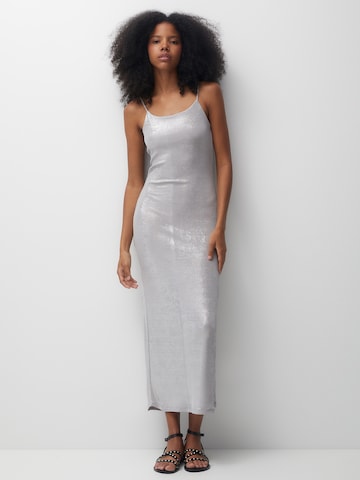 Pull&Bear Kleid in Silber: predná strana