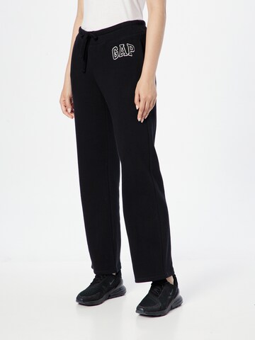 Bootcut Pantalon GAP en noir : devant