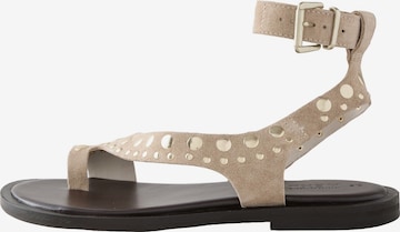 Flip-flops 'Forever Comfort' de la Next pe bej: față