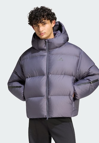 ADIDAS SPORTSWEAR Athletic Jacket 'Z.N.E.' in Grey: front