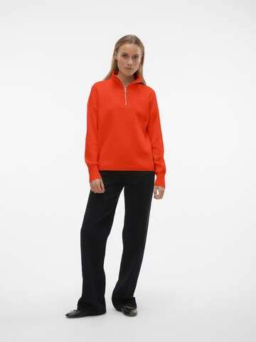 VERO MODA - Jersey 'VMGOLDNEEDLE' en rojo