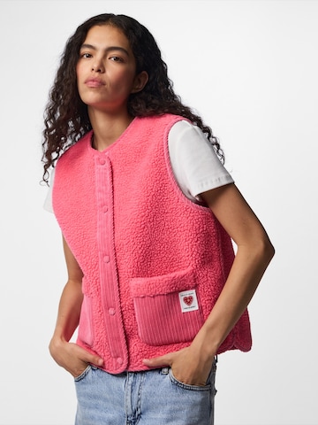 PIECES - Chaleco 'PCANASTACIA' en rosa: frente