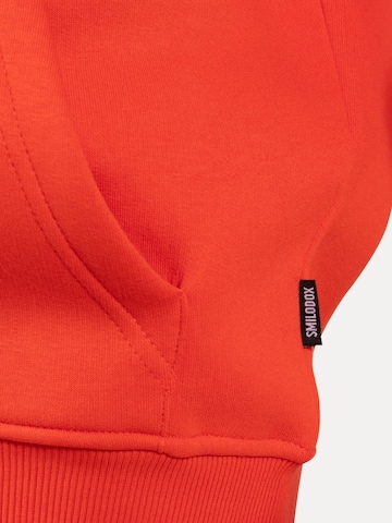 Smilodox Lyanna Basic Zipper Hoodie in Rot