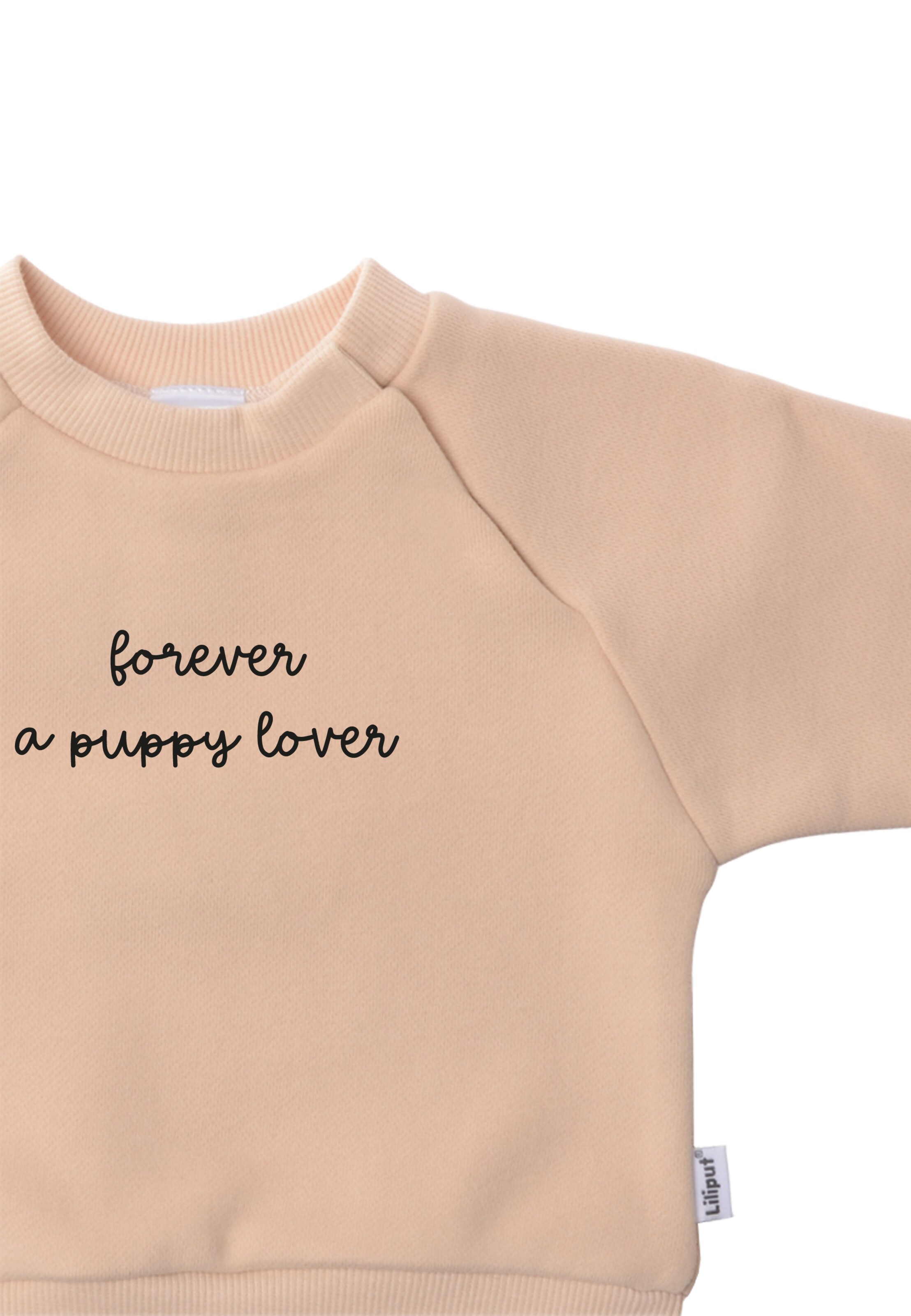 LILIPUT Sweatshirt 'Forever a puppy lover' in Beige