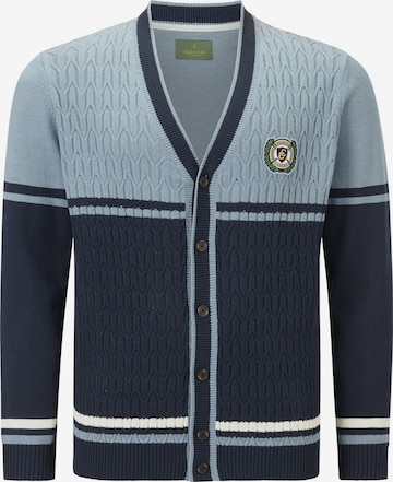 Charles Colby Knit Cardigan ' Duke Braymen ' in Blue: front