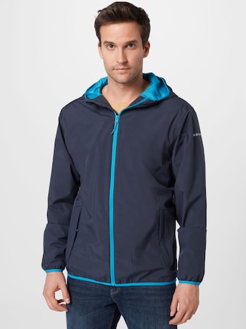 ICEPEAK Outdoor jacket in Blue: front
