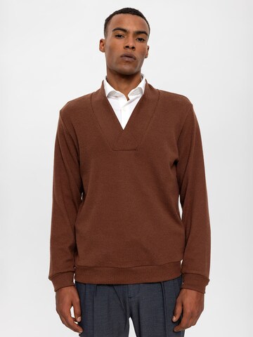 Pull-over Antioch en marron