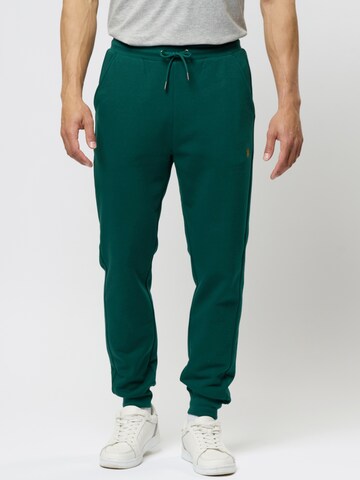 U.S. POLO ASSN. Tapered Housut 'Terkel' värissä vihreä: etupuoli