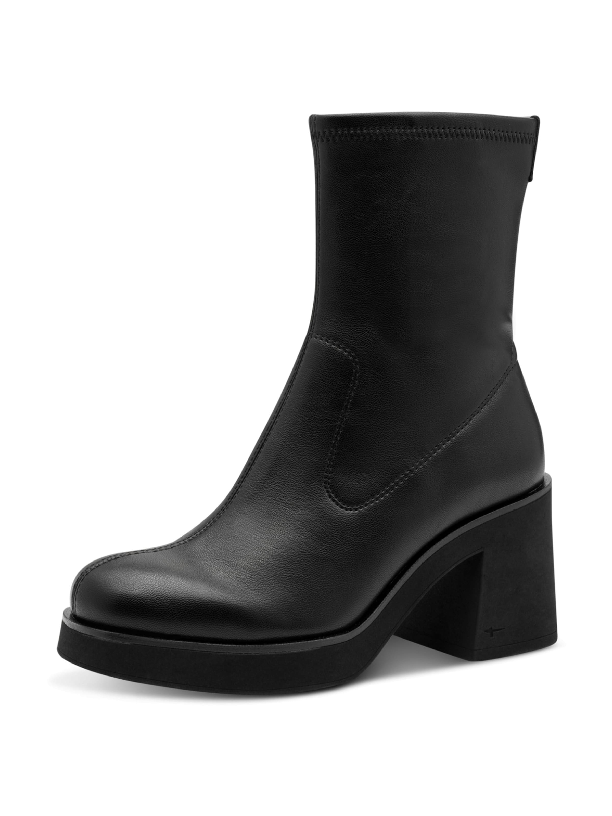 Tamaris Enkellaarsjes in Zwart: voorkant