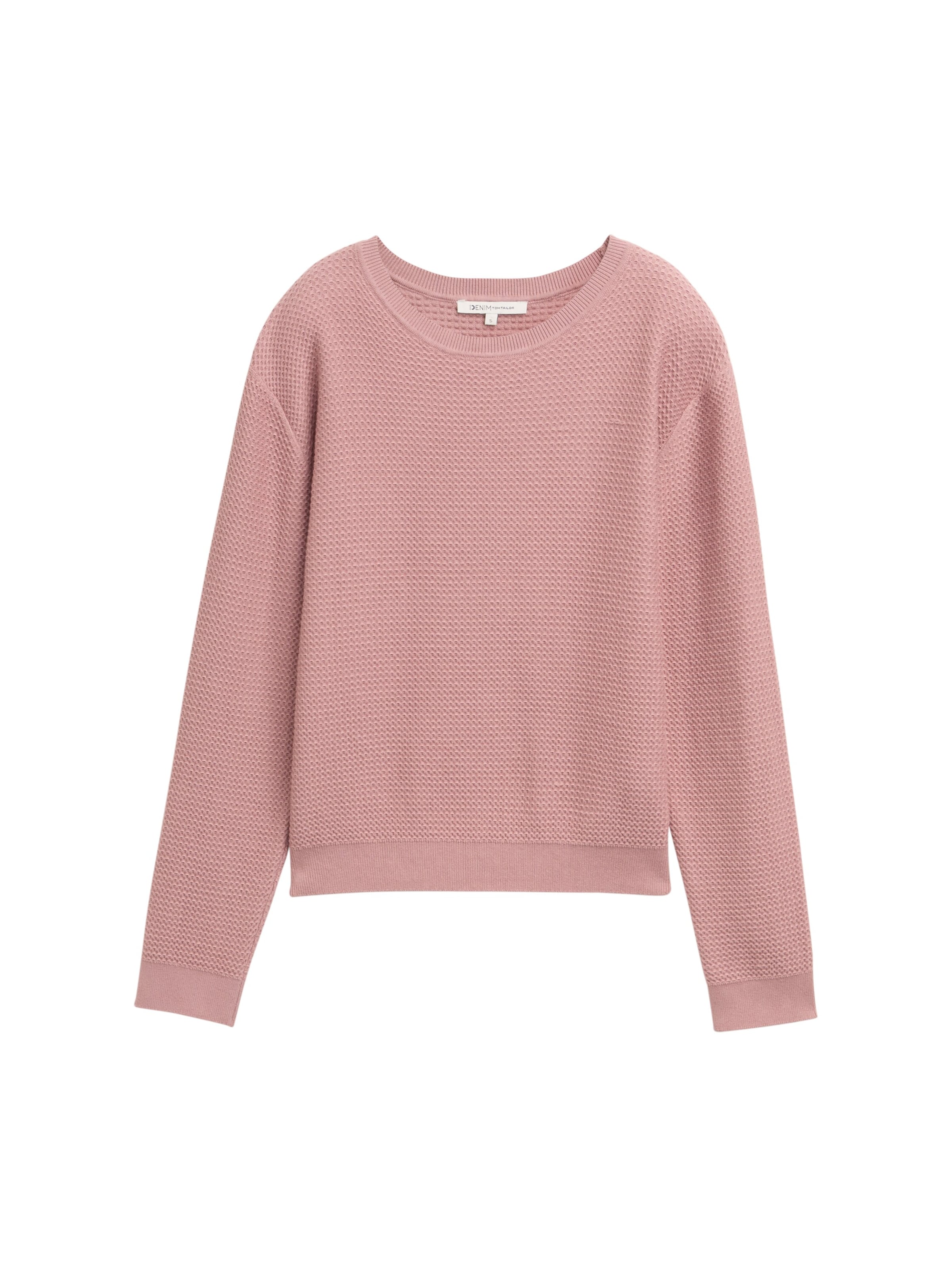 TOM TAILOR DENIM Sweater in Pink: front