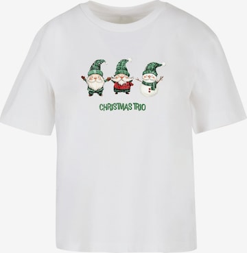 T-shirt 'Christmas Santa Trio' Merchcode en blanc : devant